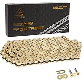 HILAKE 415 Motorcycle Chain 110 Links Non O-Ring with Connecting Master Link Heavy Duty Drive Chain for Motorcycle Bicycle Go Kart Mini Trail Bike