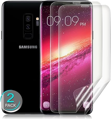 Galaxy S9 Plus Screen Protector Zuslab Tpu Case Friendly Full Coverage Film Ultra Clear And Highly Touch Sensitive Anti Scratch Anti Bubble