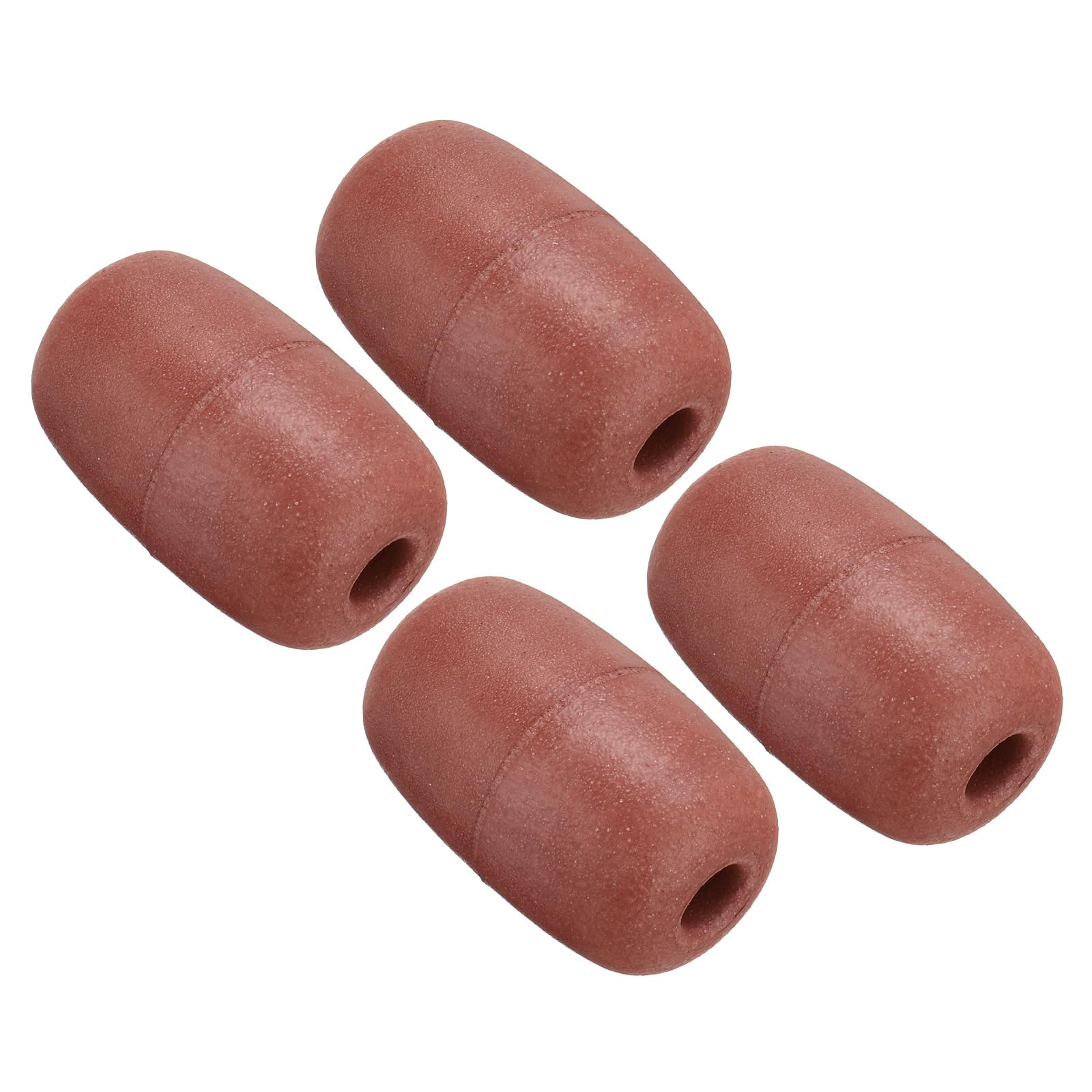 PATIKIL 4.33" x 2.76" Rope Float Buoy, 4 Pcs 270g Deep Water Floats Rope Float Buoy Great for Trail Markers Dock Floats Kayak Boats Swimming Pool, Red