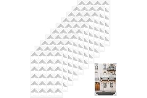 ZEYIYER 240 Pcs Scrapbook Picture Corners, Silver Photo Corners Self Adhesive Photo Mounting Corners, 10 Sheets