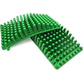 OPTP Franklin Method Posture Mats &ndash; Pressure Point Massager, Green, Pair | Foot pressure point massager mats for improved posture &amp; ankle strengthening, stimulates arches, latex free, Made in Italy