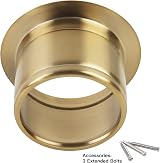 LQS Golden Extended Sink Flange for Deep Garbage Disposal Sinks - 3.5 Inch Drain view 2