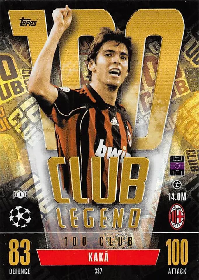 Match Attax Extra 2023 2024 Kaka 100 Club Trading Card