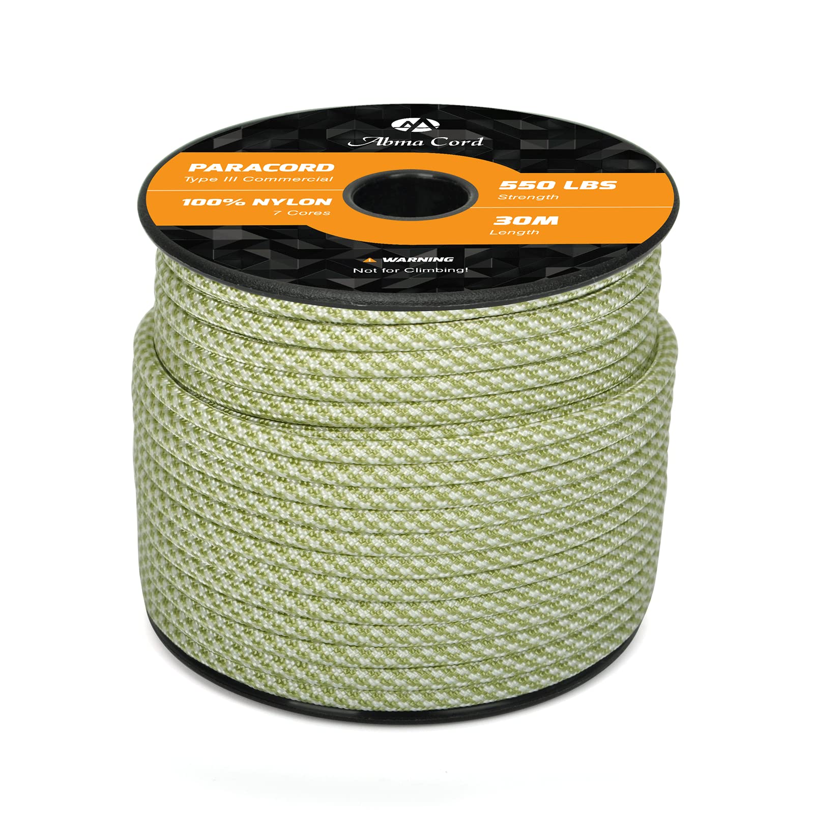 Abma Cord Paracord 550 4mm Nylon Rope Type III 7 Strands Parachute Cord - Max. 250kg (550lbs)