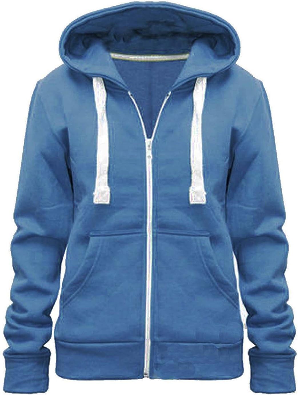 MALAIKAKids Unisex Plain Fleece Hoodie Girls Boys Hoodied Top Sweatshirt Zipper Years 3Years to 13 Years