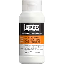 Golden GAC-500 Acrylic Polymer Medium - 128 Oz Self-Leveling High Gloss Fluid Acrylic Extender