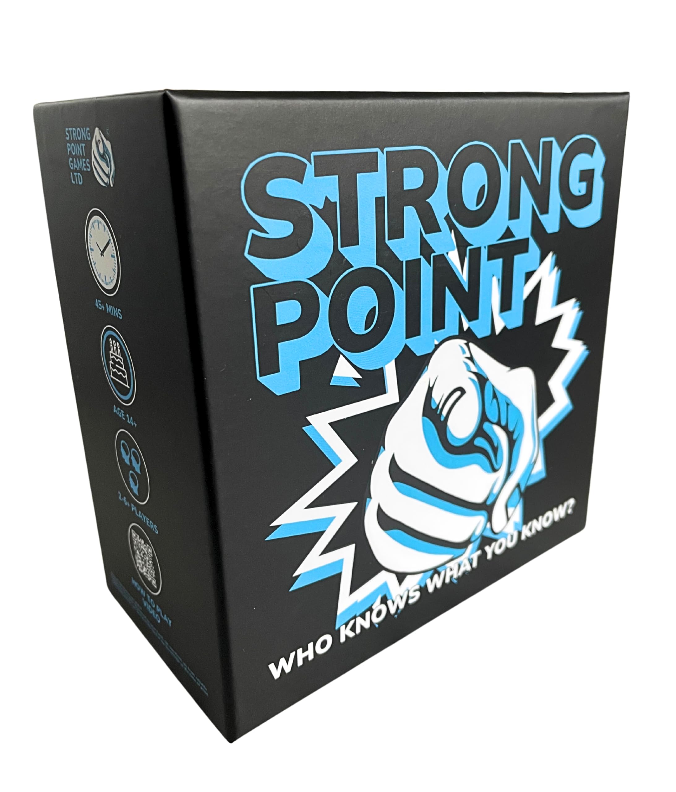 Strong Point - Trivia Board Game for Adults & Families | Game Nights & Parties | Small Box Big Fun | Easy Setup & Play | 1000 Questions | 200 Category Cards | 2-6+ Players | Hit with Non-Trivia Fans