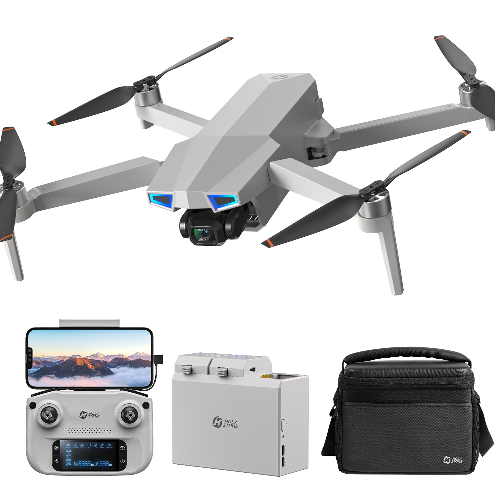Photo 1 of ***UNTESTED**** Holy Stone HS790 GPS 6K Camera Drone with 3 Axis Gimbal, FPV RC Quadcopter Drones with Camera for Adults 4K/30FPS Video, 9KM/30000ft Transmission, Follow Me, AI Night Shot, AI QuickShots, 60Min Flight