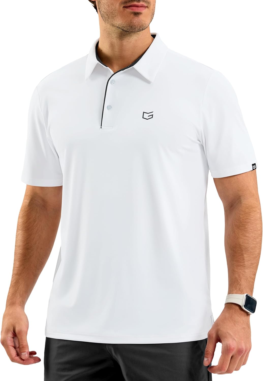 G Gradual Mens Golf Shirt Dry Fit Short Sleeve Polos Moisture Wicking Performance Polo Shirts for Men Athletic Tennis Casual