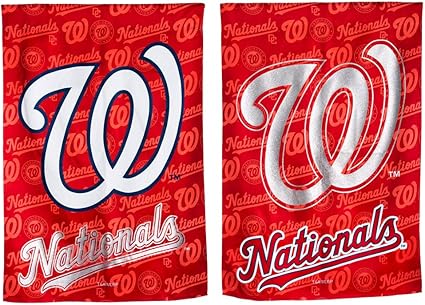 Amazon Com Mlb 2 Sided Vertical Flag Mlb Team Washington Nationals Size 18 H X 12 5 W Garden Outdoor