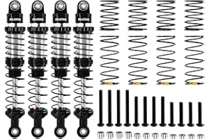 INJORA 90mm Dual-rate Spring Oil Shocks for TRX4 SCX10 1/10 RC Crawler