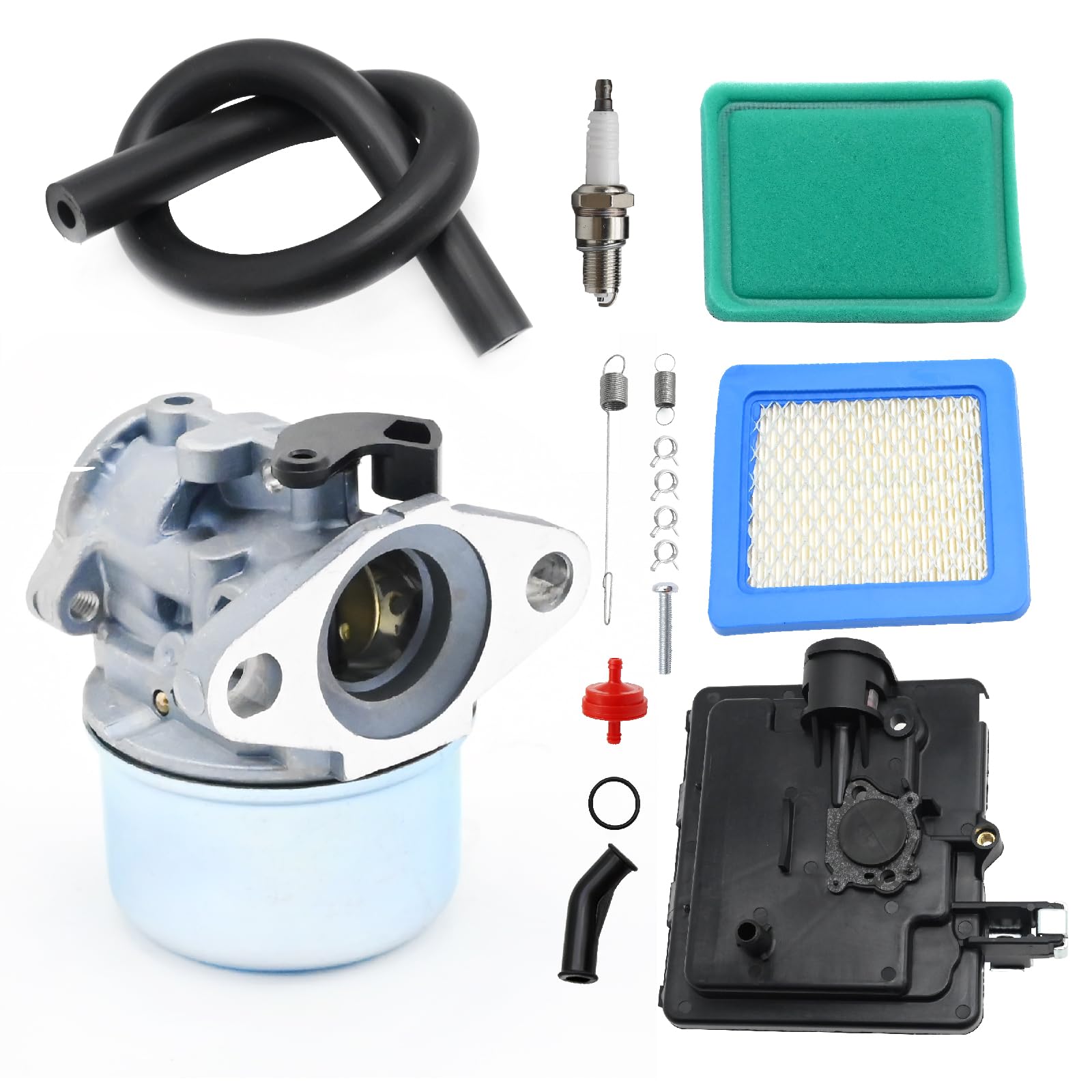 Hoypeyfiy 498170 Carburetor Carb Kit Replacement for B&S 498170 799872 694202 693909 Lawn Mower 12C700 12C800 12D800 4 Cycle Small Engine 122000 Model Engines