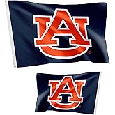 Desert Cactus Auburn University Flag Double Sided Tigers War Eagle Banners 100% Polyester Indoor Outdoor 3x5 feet Flags (Double Sided - Flag 1)