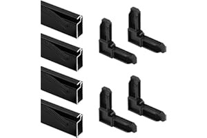 Prime-Line PL 7791 Screen Frame Kit, 5/16 in. x 3/4 in. x 36 in., Aluminum, Matte Black Finish, Includes Vinyl Spline and Mat