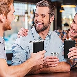 LHD HOME Flask For Men,350ml/12oz Hip Flask, 304