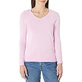 Amazon Essentials Women's Regular-Fit Lightweight Long-Sleeve V-Neck Sweater (Available in Plus Size)