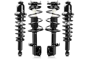 Richeer Front and Rear 4 PCS Strut Assembly Compatible with 2009-2013 Corolla, Shock Absorber Front and Rear with Coil Spring Steel Replacement 832598/572598,832597/572597,172599R 172599L