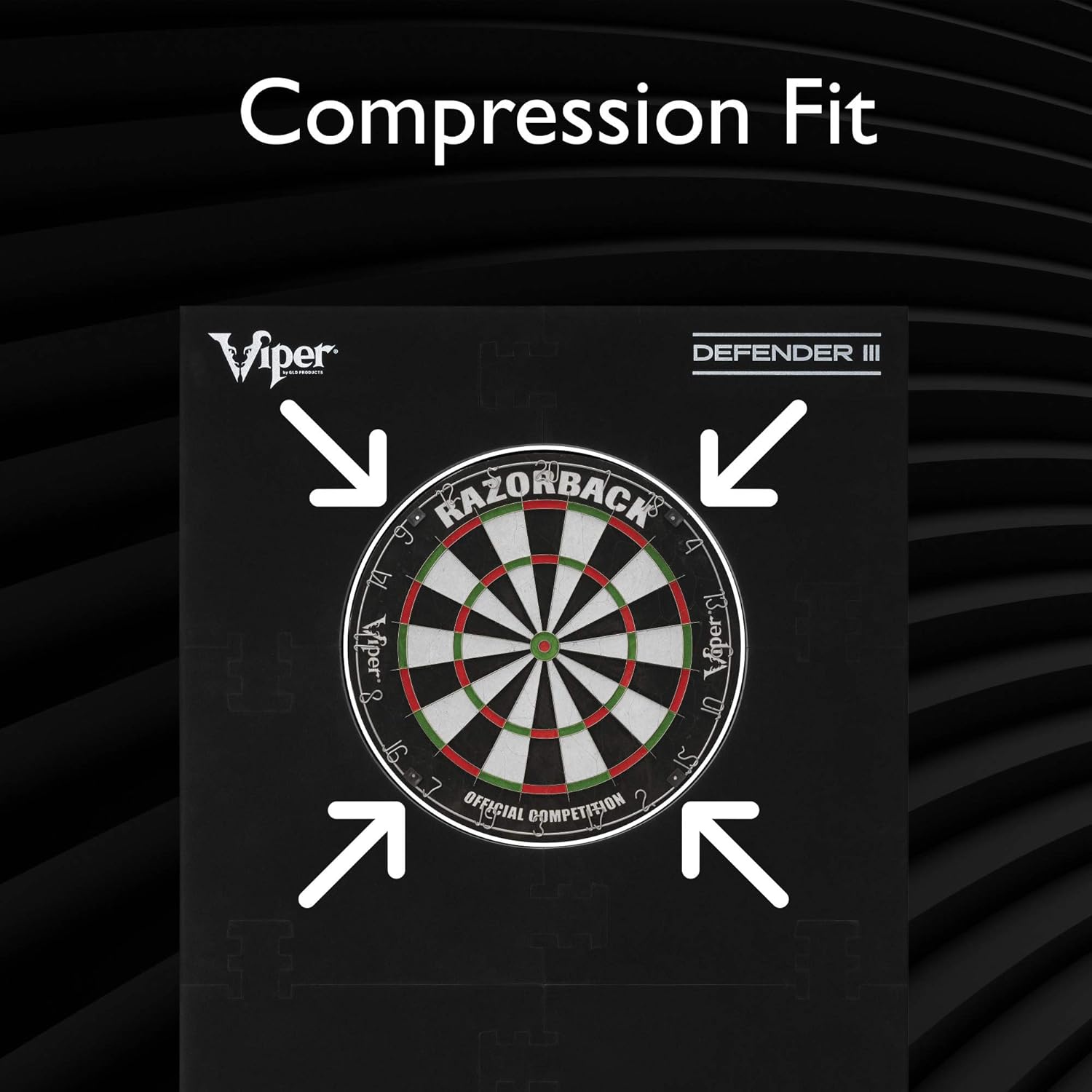 Viper Defender III Backboard & Sisal/Bristle Steel Tip Dartboard Bundle: Standard Set (Shot King Dartboard, Defender III Backboard, Edge Throw Line) : Sports & Outdoors