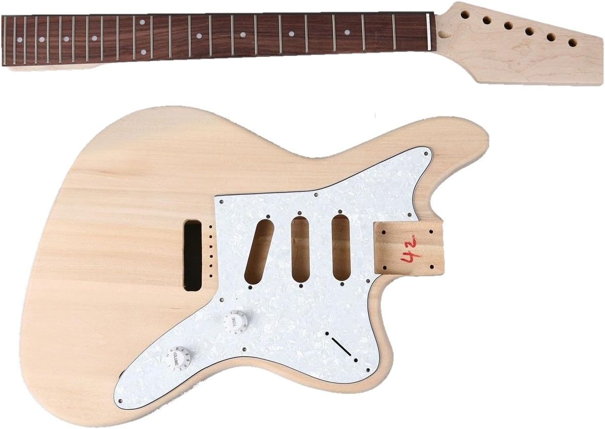 DIY "Build Your Own" Unfinished SOLID JazzMaster Electric Guitar Kit
