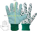 EASYLAVIE Ladies Small Gardening Gloves Women's Floral Cotton 2 Pairs Light Work view 2
