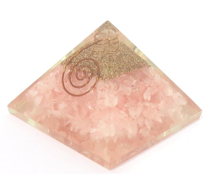 Orgonit Pyramide - Rosenquarz 456