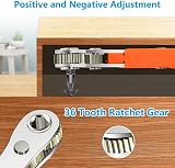 OSDUE Mini Ratchet Wrench Right Angle Magnetic Screwdriver 1/4 Drive 4.5 Inch view 5