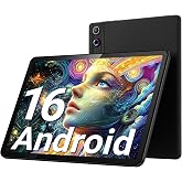Gleeso Tablet, 2026 Latest 10 Inch Android 16 Tablet, 24GB+64GB+1TB TF, 6000mAh Battery, Fast Charging, HD Display, Widevine L1, Dual Camera, Face ID, Split Screen, Light, Portable