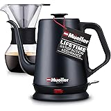 Mueller Coffee Serving Set Electric Gooseneck Kettle with Pour Over Drip Set Coffee Maker, Stainless Steel Coffee Servers Ket