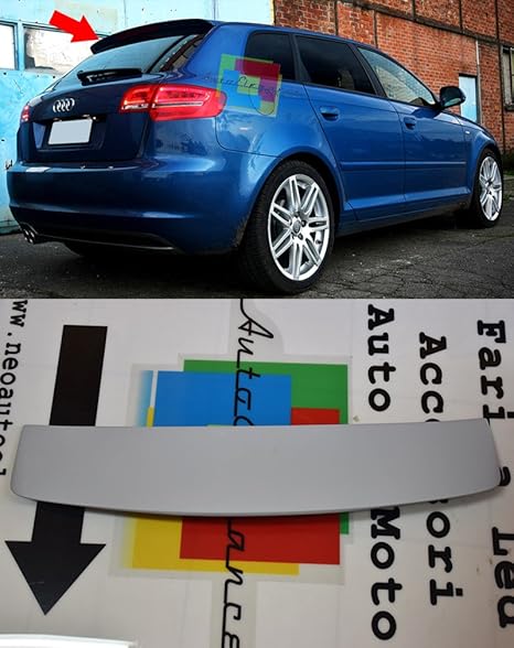 Rear Roof Spoiler A3 8p Sportback 5 Doors 2003 2012 Rs3 Amazon De Auto