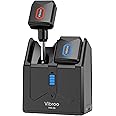 Vibroo 5.8Ghz Wireless Guitar System, Charging Case Included, Wireless Transmitter and Receiver with 4 Channels for Guitars Bass and Other Electric Instruments