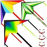 BLOOLILIES Kite Easter Gifts, Colorful Kites for Kids Ages 4-8 8-12 with 328ft String Easy to Fly- Outdoor Flying Toys Kites for Adults & Beginner Beach Lawn Family Activities & Games Birthday Gift