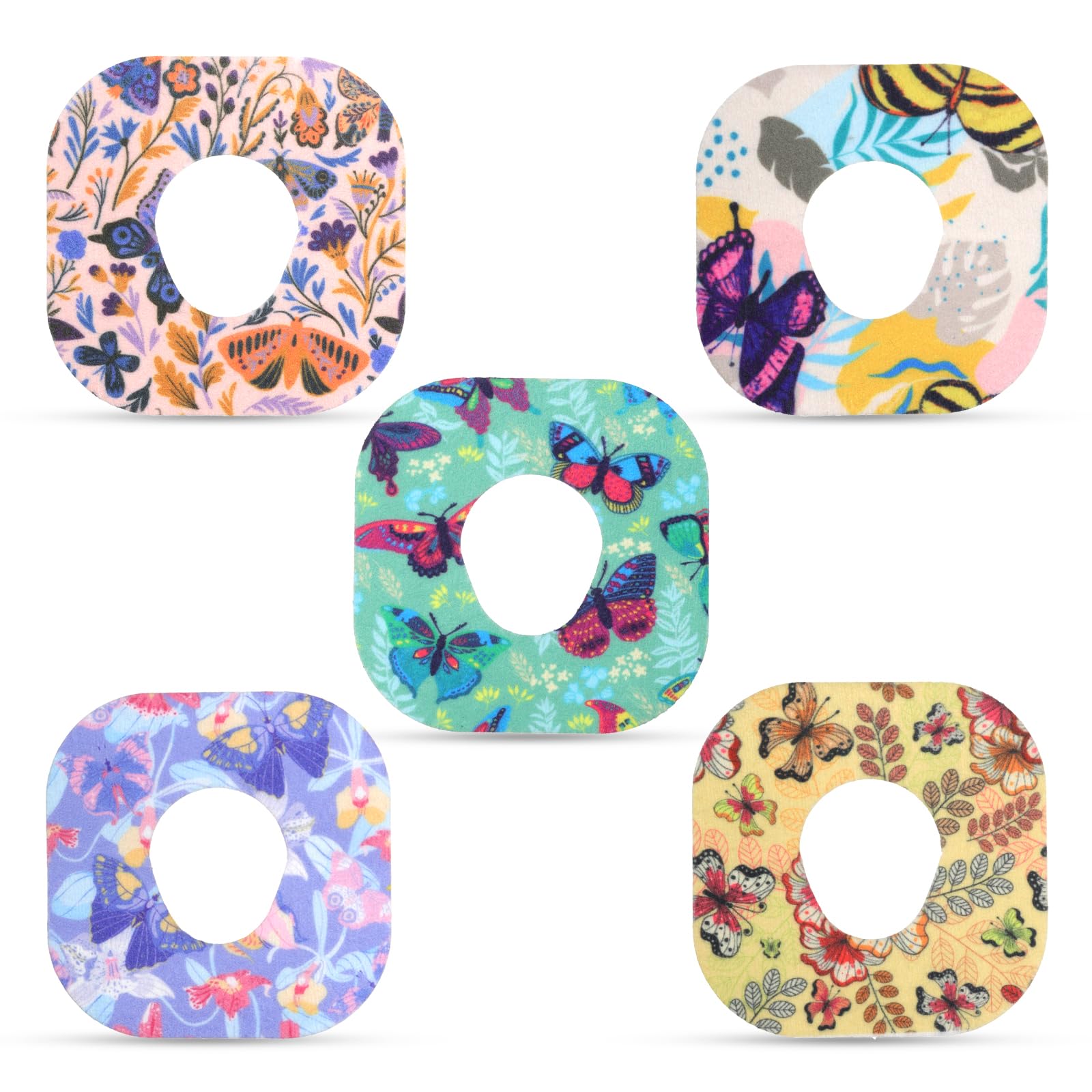 Photo 1 of 25pcs Sensor Covers for Dexcom G7, Waterproof Adhesive Over Patches Blood Sugar Monitor Patch Butterfly Print Sensor Sticker Overpatch Accessories Compatible with Dexcom G7 (5 Styles)