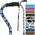 Vive Walking Cane for Women, Men, Elderly - Patented Offset Grip - Lightweight Adjustable Walking Aid with a Non-Slip Tip - Sturdy Balancing Mobility Aid for Seniors