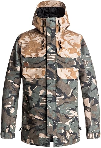 dc camo snowboard jacket