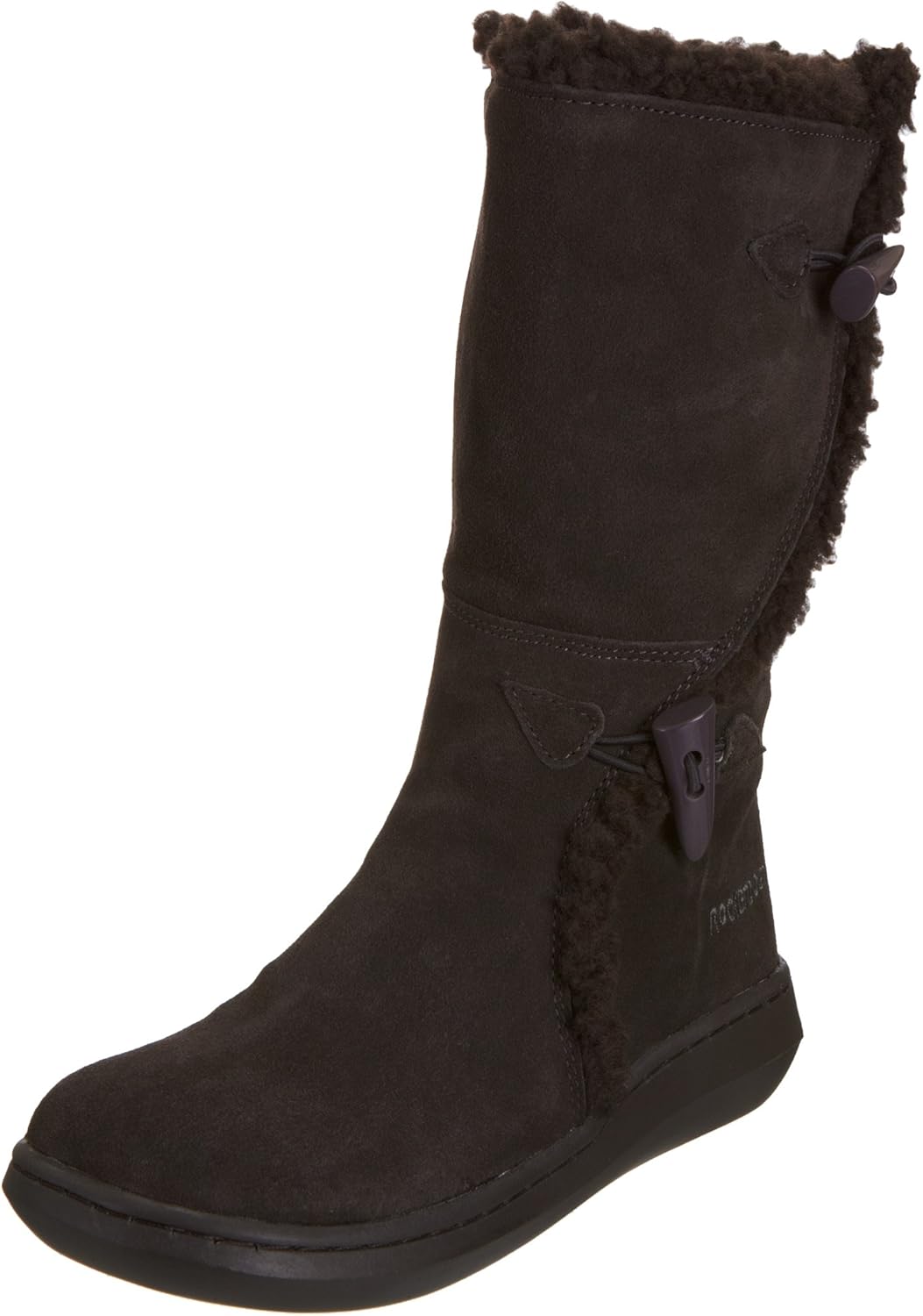 Rocket Dog Women's Slope Shadow Grey Fur Trimmed Boots 8 UK Amazon.co