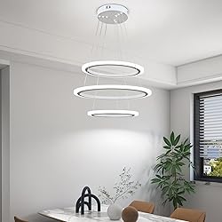 O'NEELDY Modern LED Chandeliers White Pendant Light