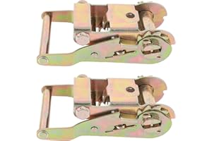 Ratchet Tie Down Buckle Carbon Steel Heavy Duty 2500KGS Tensile Force Strapping Belt Ratchet Tensioner for Trucks Motorcycles