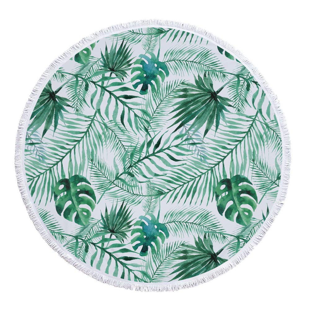 Serviette De Plage Serviette De Plage Ronde En Microfibre De Style