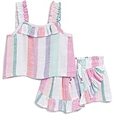 Splendid baby-girls Cotton Candy Ruffle Sleevelesstank Top and Skort 2-piece Set