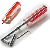 Elevator Drop Key Double Knuckle Emergency Drop Key Red Handle with Printed Warning (1)