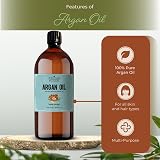 Essican Purelife 1000ml Pure Argan Oil Cold Pressed Hair Skin Face Body Natural view 3