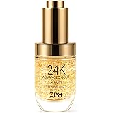 24K Gold Anti Aging Face Serum Moisturizer Enriched with Vitamin C Serum, Hyaluronic Acid, Vitamin E Cream for Day and Night Wrinkle Reduction, Re-Activate Skin Youth (1FL.OZ)