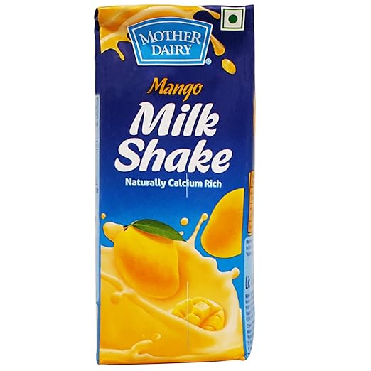 Mother Dairy Milk Shake Mango, 200ml Carton Amazon.in Grocery