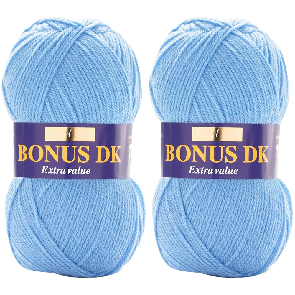 Sirdar Hayfield Bonus DK Double Knitting, Bluebell (969), 100g (Pack of 2) — image 1
