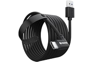 YRXVW Link Cable 16FT for Meta Oculus Quest 3/2/Pro, High-Speed Data Transfer Charging Cord Cable, USB 3.2 A to C Charger Wire for Oculus Quest VR Headsets Gaming PC/Steam VR (10FT)