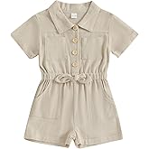 Ledy Champswiin Summer Toddler Girl Jumpsuit Shorts Little Girl Overalls Clothes Baby Jean Romper Jumpsuit One Piece Outfit