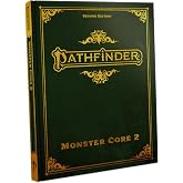 Pathfinder Monster Core 2 Special Edition, TTRPG Rulebook, 300+ Monsters | Deluxe faux-leather cover with metallic deboss and ribbon bookmark. 376-page book with new creatures