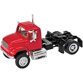 Walthers SceneMaster International(R) 4900 Single-Axle Semi Tractor Only-Red 949-11191 HO Scale Model Railroad - Vehicle Model