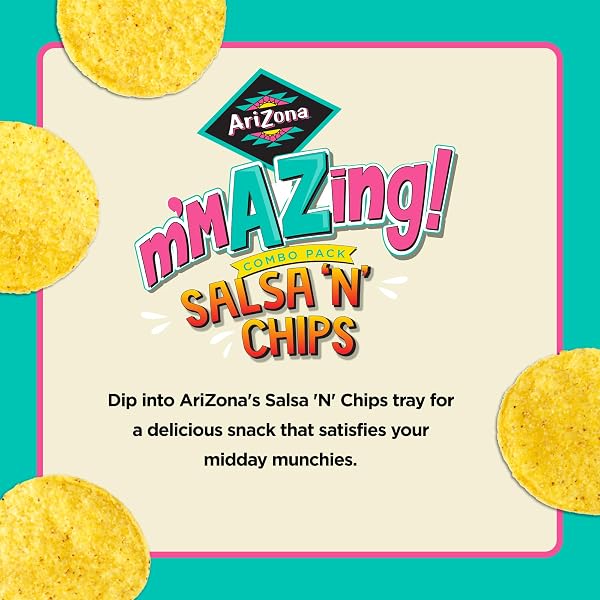 ARIZONA SALSA AND CHIPS – M’MAZING SALTY SNACK COMBO TRAYS (6 PACK)