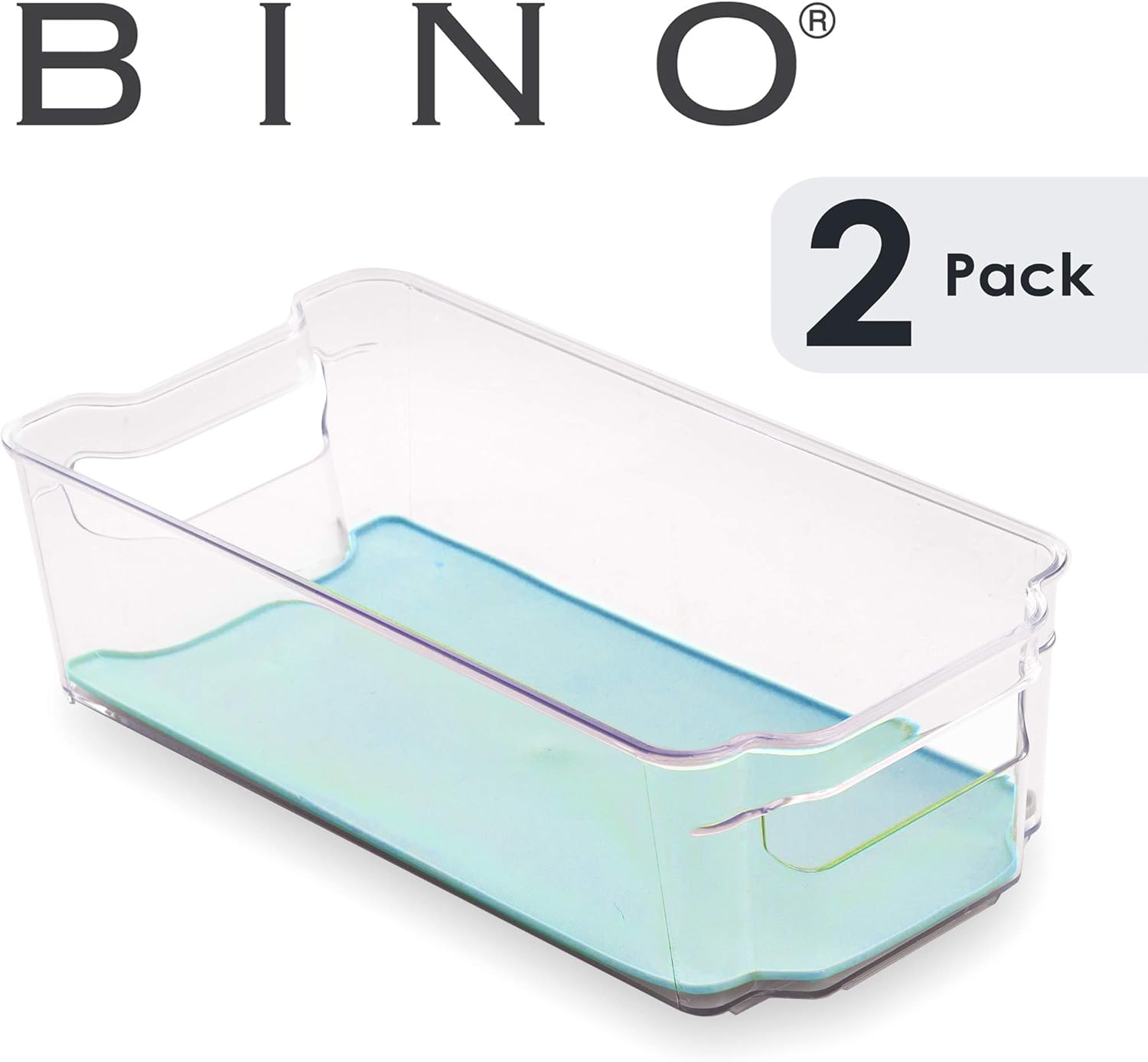 BINO Stackable Plastic Organizer Storage Bins, Medium 2
